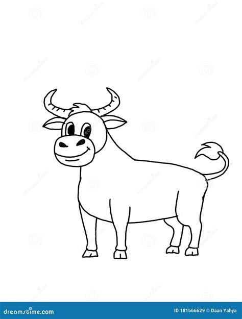 Happy Bull Cartoon Farm Animal Character | CartoonDealer.com #115081901