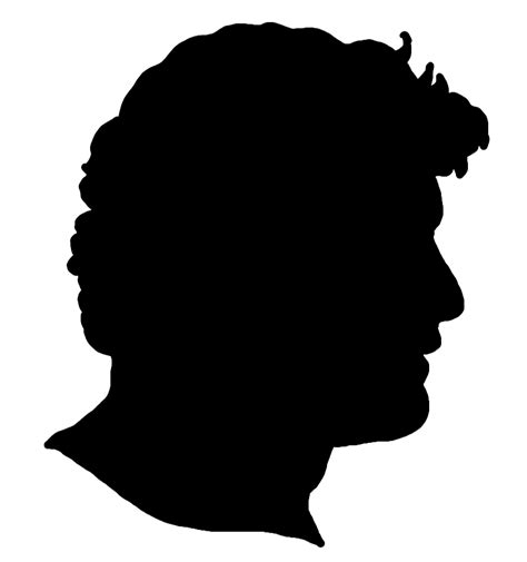 Face silhouettes of Men, Women and Children