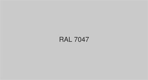 RAL Telegrey 4 [RAL 7047] Color in RAL Classic chart