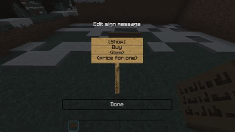 How To Set Up A Sign Shop In Minecraft - Shop Poin