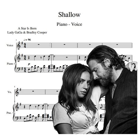 Lady Gaga, Bradley Cooper - Shallow (from A Star Is Born) "Score Piano cover" Lyrics Shallow