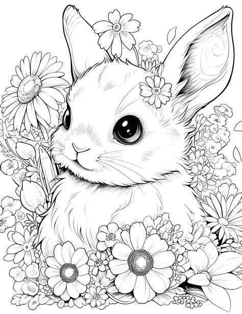 44 Cute Bunny Coloring Pages For Kids And Adults - Our Mindful Life