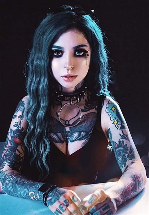 Gothic | Girl tattoos, Tattoed girls, Goth beauty