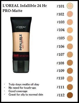 Image result for l'oreal infallible pro matte foundation shades | Maquillaje | Pinterest | Matte ...