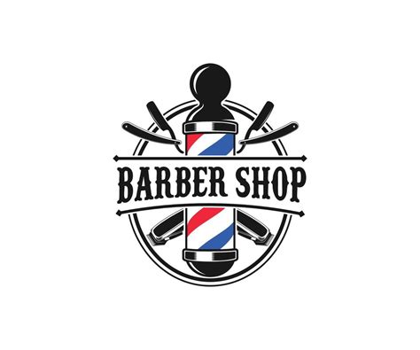 Barbershop Logo. Barber Shop Logo Vector Template 10071559 Vector Art ...