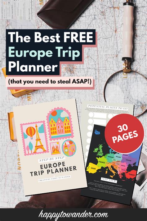 The FREE Europe Trip Planner You Need to Steal (Printable + Digital ...