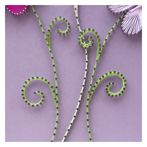 String Art Flowers Three Little Flowers Wall Hanging - Etsy