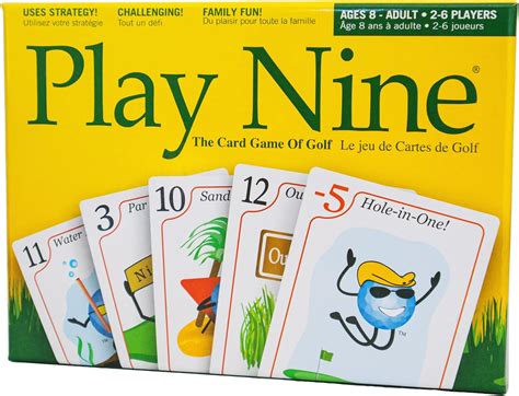 PLAY NINE - The Card Game of Golf, Best Card Games for Families, Strategy Game For Couples, Fun ...