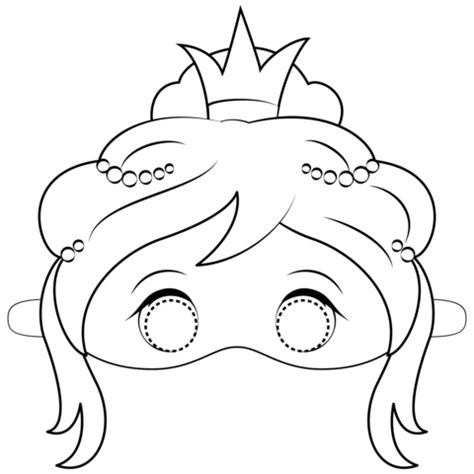 Princess Mask coloring page | Free Printable Coloring Pages