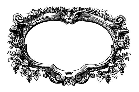 Filigree Border Png Crafts Filigree Frames | BLACK AND WHITE | Pinterest