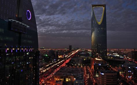 Download Night Arabia Saudi Arabia Man Made Riyadh HD Wallpaper