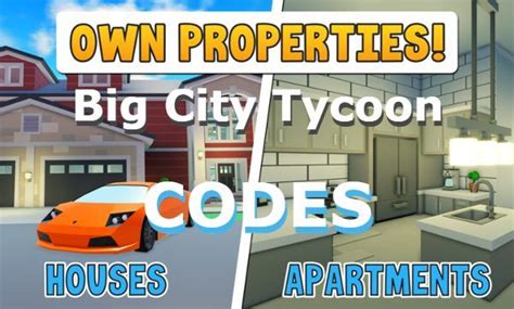 Big City Tycoon Codes – Roblox – Updated 2024