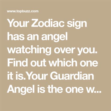 Who is your guardian angel based on your zodiac sign? | Zodiac signs ...