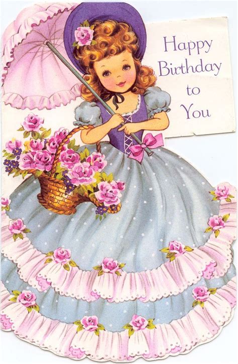 birthday wishes for kids girl 3 | Happy birthday vintage, Girl birthday ...