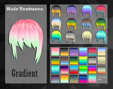 MMD Gradient Hair Texture by Xoriu on DeviantArt