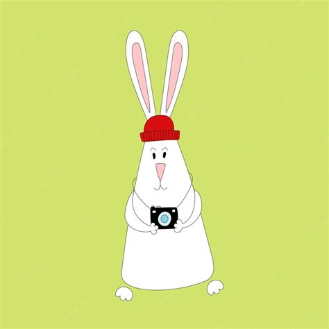 Premium Vector | Rabbit symbol of 2023. rabbit with camera. calendar ...