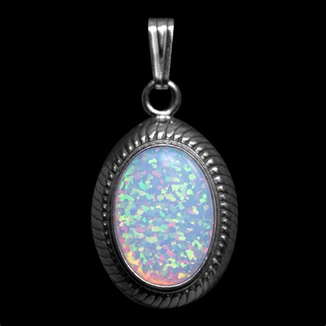 Sterling Silver Opal Pendant - Wilde Ones London | Zuni Jewellery