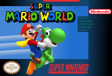 Viewing full size Super Mario World box cover