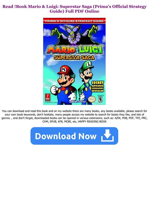 !$PDF ~*EPub Mario & Luigi: Superstar Saga (Prima's Official Strategy ...