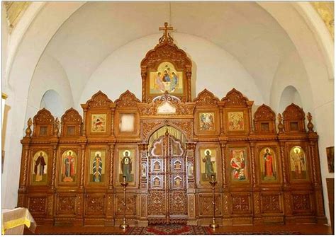 Portable Wooden Iconostasis for Russian Orthodox Church- Symbolism