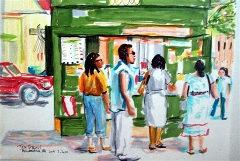 Philadelphia Street Scene Near City Hall Plein Air Original in Frame - Etsy