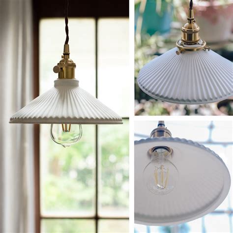 White Ceramic Pendant Light – Hadley