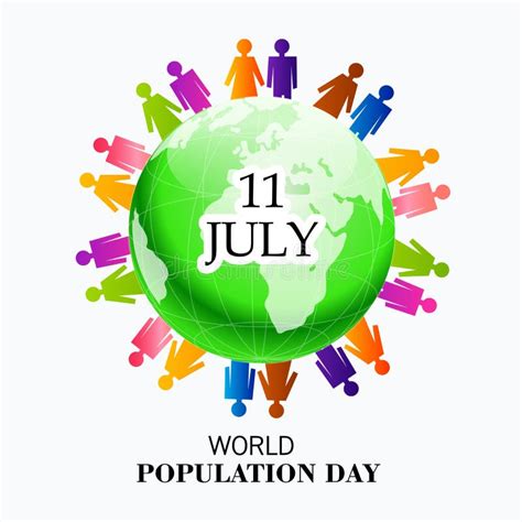 World population Day stock illustration. Illustration of global - 73621819