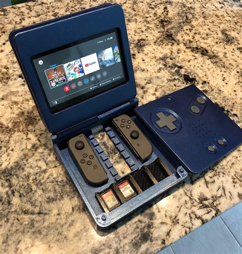 3D-printed travel dock for Nintendo Switch that looks like Game Boy Advance : r/geek