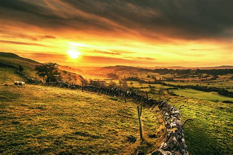 Peak District Sunrise looking from Hitter Hill Photograph by Tim Hill