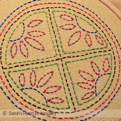 Kantha Work-Outlines - Sarah's Hand Embroidery Tutorials