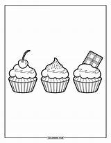 275  Cupcake Coloring Pages For Kids & Adults Free Printable PDFs sketch template