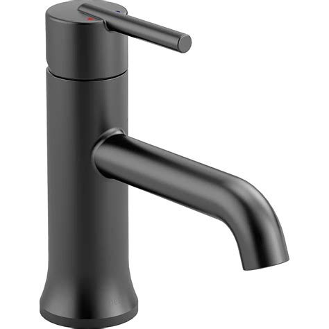 Delta Trinsic Single Handle Lavatory Faucet - Matte Black | The Home ...