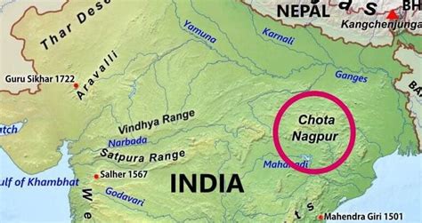 Chota Nagpur Plateau India Map - United States Map