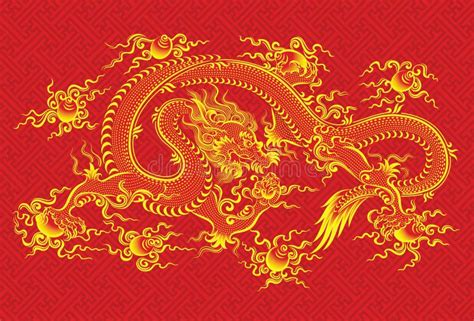 Red chinese dragon stock vector. Illustration of indigenous - 13111668