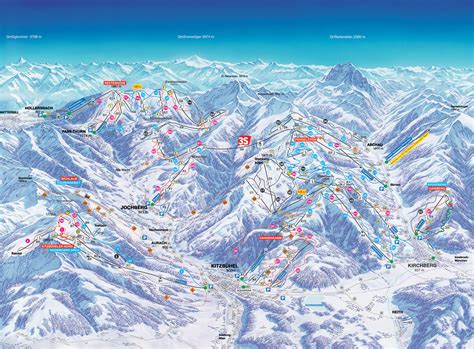 Kitzbuhel Piste Map | trails & marked ski runs | SNO