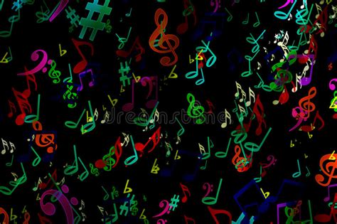 Abstract Musical Background. in Graffiti Style. Notes. Music. Fa Stock Illustration ...