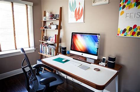 Modern Minimalist Home Office Desk Amalgamates Ergonomic Design With Elegant Form