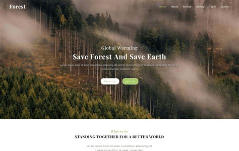 Forest Website Templates