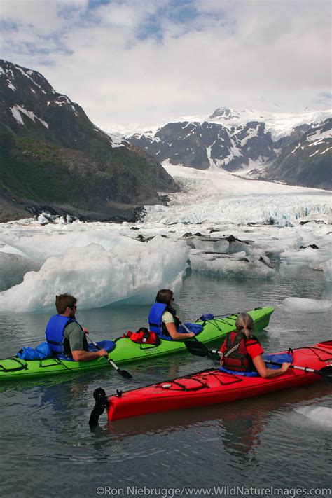 Kayaking in Pedersen Lagoon | Kenai Fjords National Park, Alaska. | Photos by Ron Niebrugge