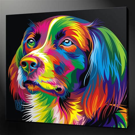 Dog Art Canvas Painting – Warehouse of Ideas