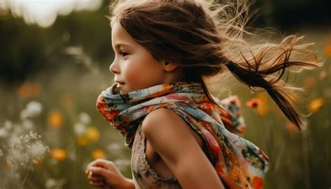 Premium AI Image | Young women enjoy carefree nature playtime outdoors generated by AI