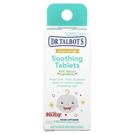 Dr. Talbot's, Soothing Tablets, Chamomile, 3 m+, 140 Tablets