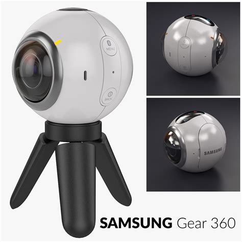 samsung gear 360 camera tripod 3d model