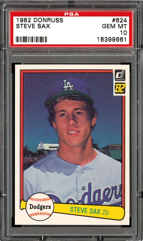 1982 Donruss Baseball Rookie Card #624 Steve Sax cisne.com.pe