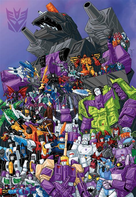 100 Decepticons G1 colored by artrobot9000 on DeviantArt