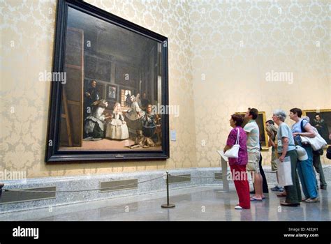 Las Meninas by Diego Velazquez in the Museo del Prado Madrid Spain Stock Photo, Royalty Free ...