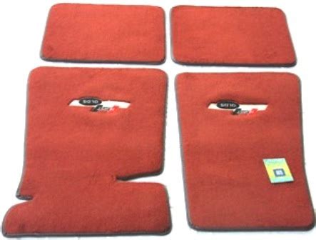 83-84 Hurst Olds Logo 316 Floor Mats Maple Red, GBodyParts.com