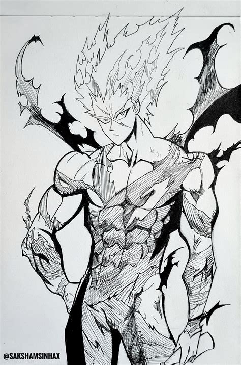 Garou Half Monster form : r/OnePunchMan