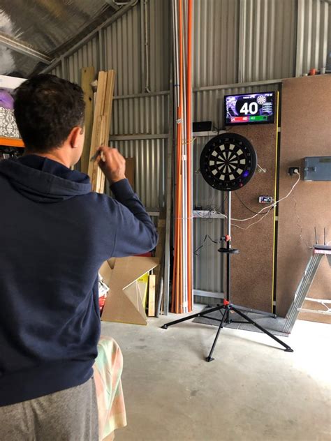 Making a dart board stand from a cheap Aldi bike stand - No Bull Darts