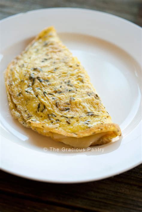 One Egg Omelet with Cheese | The Gracious Pantry